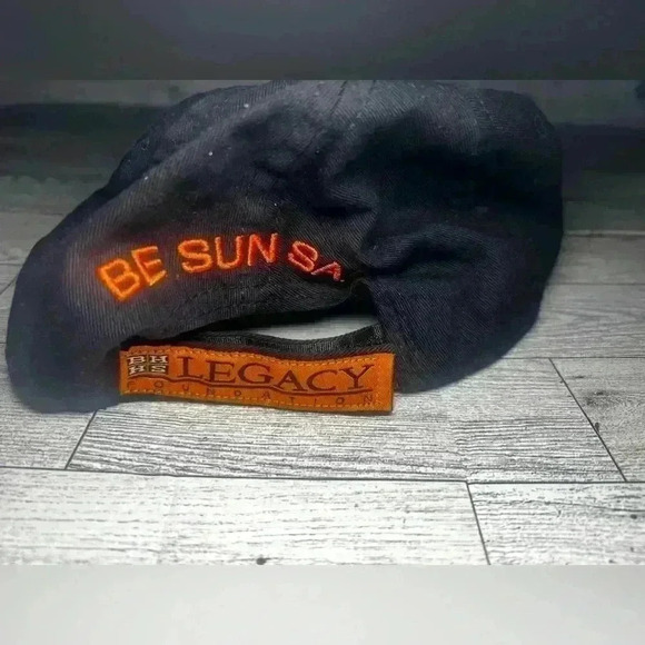 NBA Phoenix Suns Strapback Adjustable Hat Plain Logo Black & Purple Basketball - Picture 2 of 3